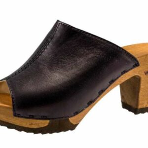 Elly Damen Clog Pantolette woody® schwarz