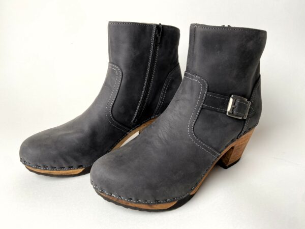 Tina Damen Clog Stiefelette woody® Grigio – Bild 2