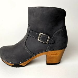Tina Damen Clog Stiefelette woody® Grigio
