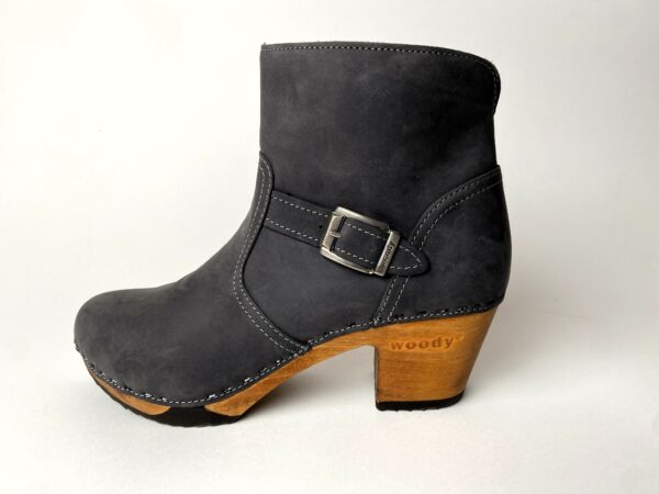 Tina Damen Clog Stiefelette woody® Grigio
