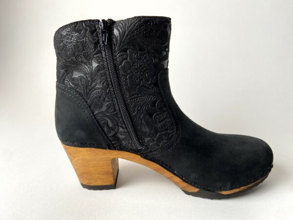 Tanja Damen Clog Stiefelette woody® Nero- Brownish – Bild 3